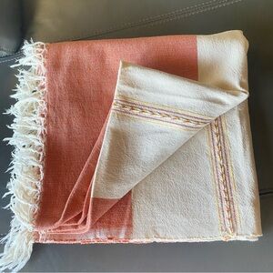 Mayan Cotton Decorative embroidered stripe woven by Mayan community Table Cloth